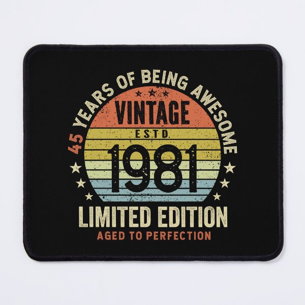 Item preview, 45th Birthday Awesome 45 Years Vintage 1981 designed and sold by eclecTEEq.