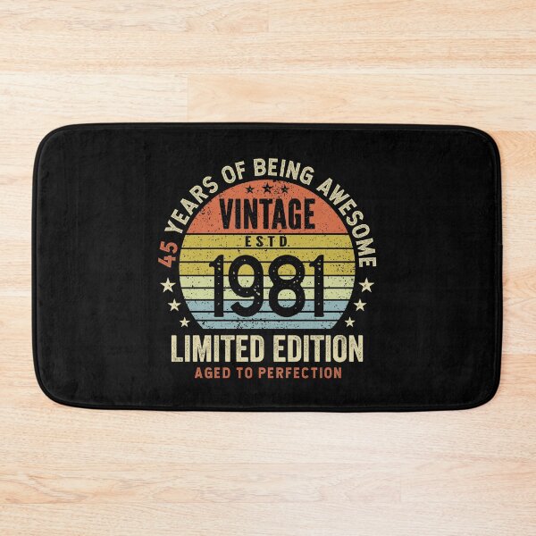Item preview, 45th Birthday Awesome 45 Years Vintage 1981 designed and sold by eclecTEEq.