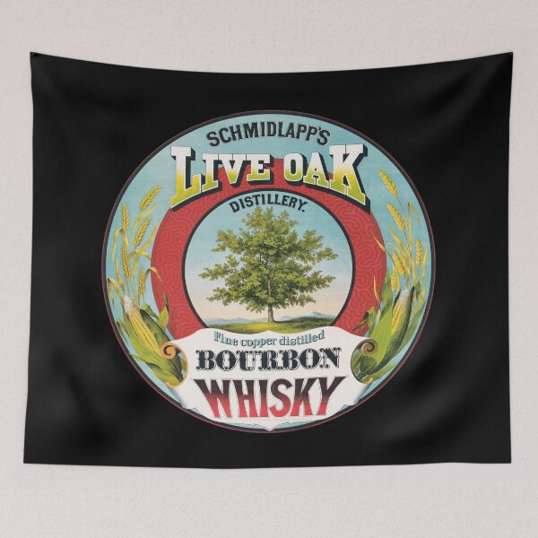 Item preview, Schmidlapp’s Live Oak bourbon whisky (c1872) - Ehrgott and Krebs designed and sold by Matthew Kinnersly.