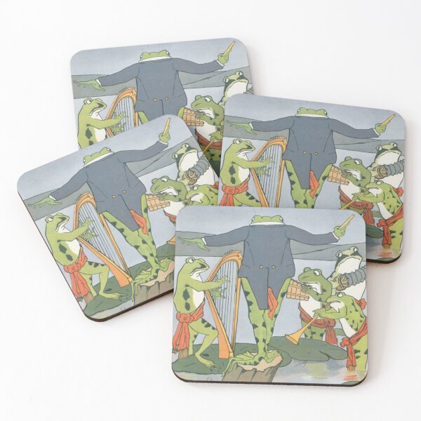 Item preview, Elisabeth Schellbach - Frog Musicians from "Komische Kauze" designed and sold by HiddenWalnuts.