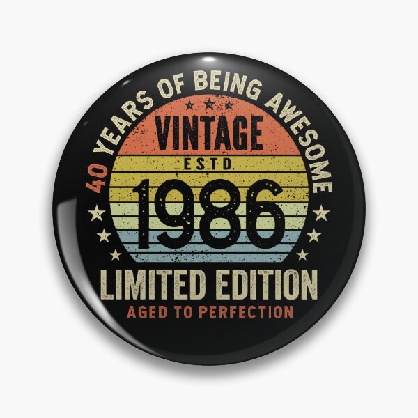 Item preview, 40th Birthday Awesome 40 Years Vintage 1986 designed and sold by eclecTEEq.