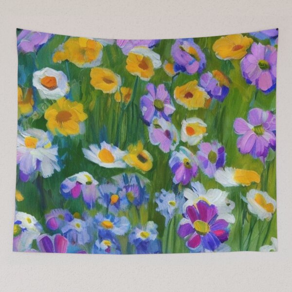 Item preview, Soft Daisy Meadow Artwork for Easygoing Floral Fans designed and sold by WildStroke.