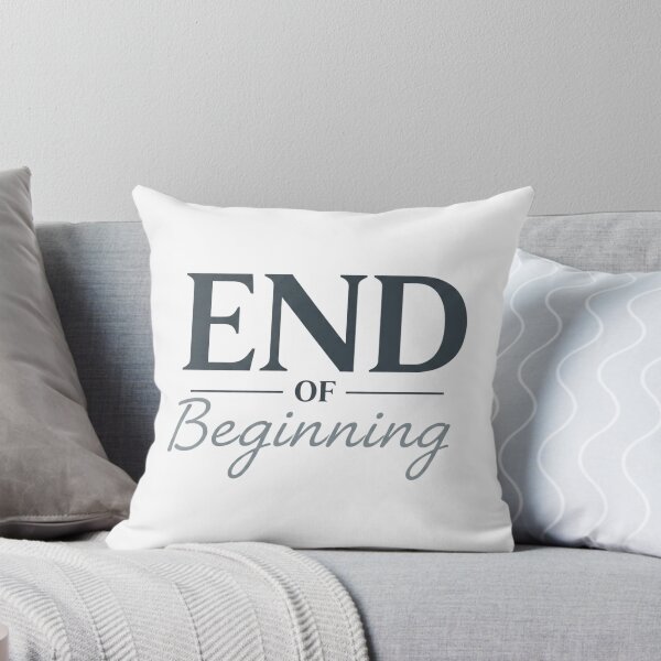 Item preview, End of the Beginning – New Chapter Quote Typography Design designed and sold by inaveed.