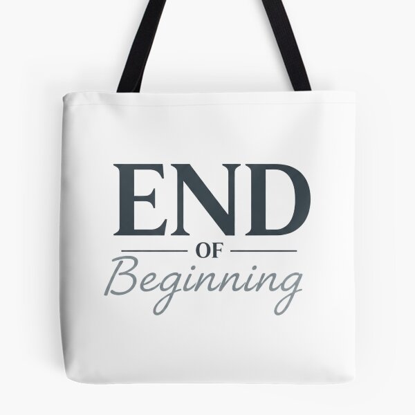 Item preview, End of the Beginning – New Chapter Quote Typography Design designed and sold by inaveed.