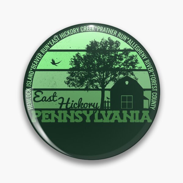 Item preview, East Hickory Pennsylvania Sunset Retro Vintage Local Pride Logo designed and sold by CRHPOD20.