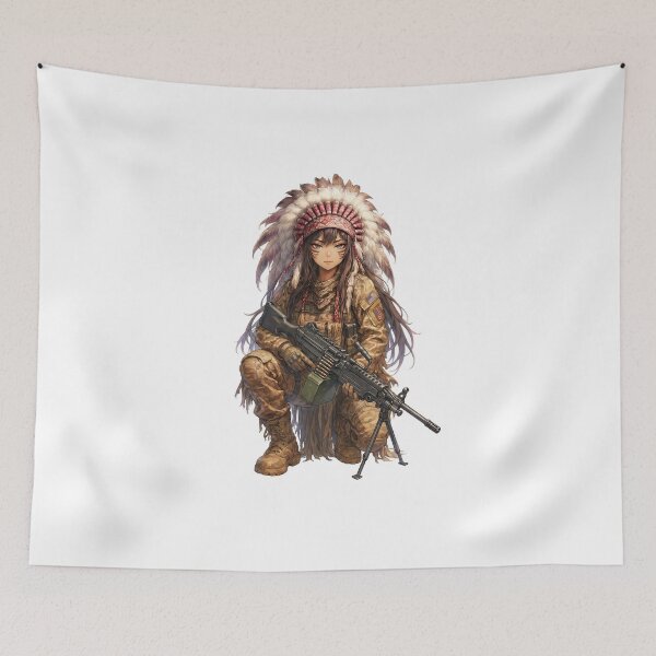 Item preview, Gun of Native American designed and sold by RAWLIFEGRAPHIC.