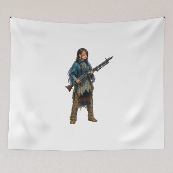 Item preview, Gun of Native American designed and sold by RAWLIFEGRAPHIC.