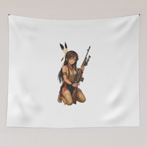 Item preview, Gun of Native American designed and sold by RAWLIFEGRAPHIC.