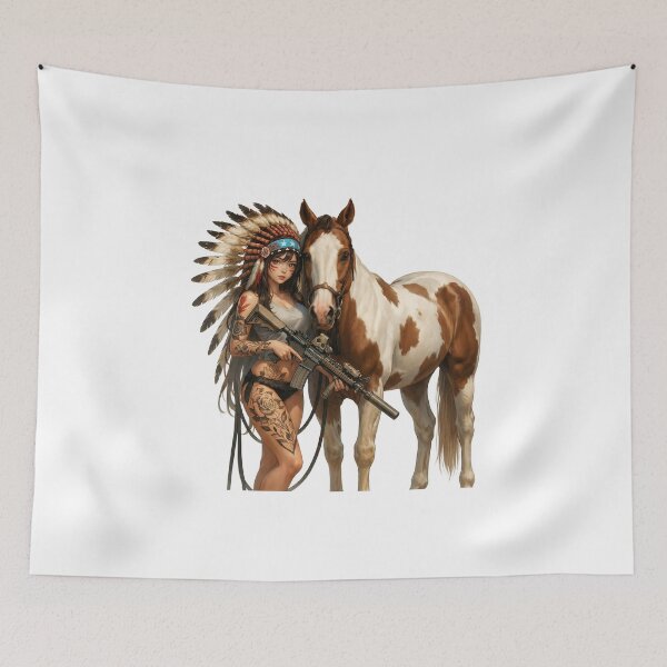 Item preview, Gun of Native American designed and sold by RAWLIFEGRAPHIC.