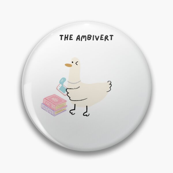 Item preview, Ambivert Personality Mbti Cute Pastel Friendship Duck Pigeon designed and sold by ChibiKiramimi.