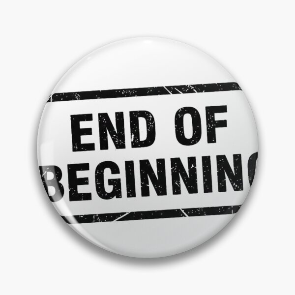 Item preview, End of Beginning – Dark Grunge Typography Quote Design | New Beginnings Aesthetic designed and sold by inaveed.