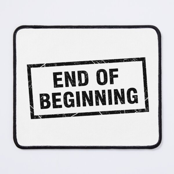 Item preview, End of Beginning – Dark Grunge Typography Quote Design | New Beginnings Aesthetic designed and sold by inaveed.