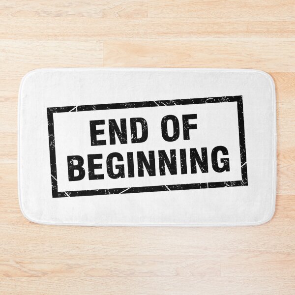 Item preview, End of Beginning – Dark Grunge Typography Quote Design | New Beginnings Aesthetic designed and sold by inaveed.