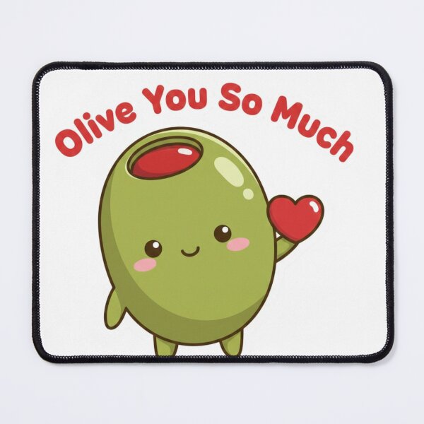 Item preview, Cute Olive Pun Sticker - Olive You So Much Valentine designed and sold by GroundUpCo.