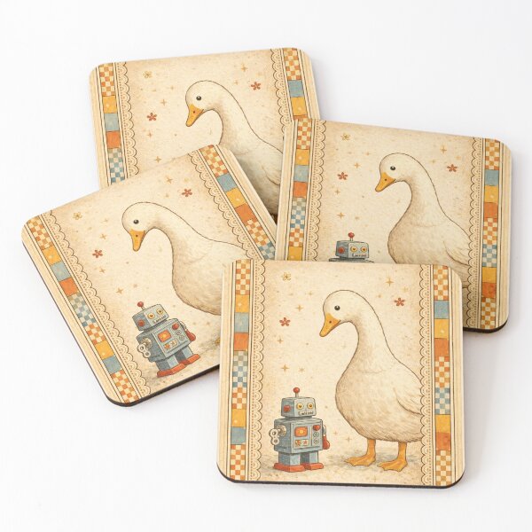 Item preview, Tin Robot Friend Goose | Throwback Kid Vintage Nursery designed and sold by Planthem.