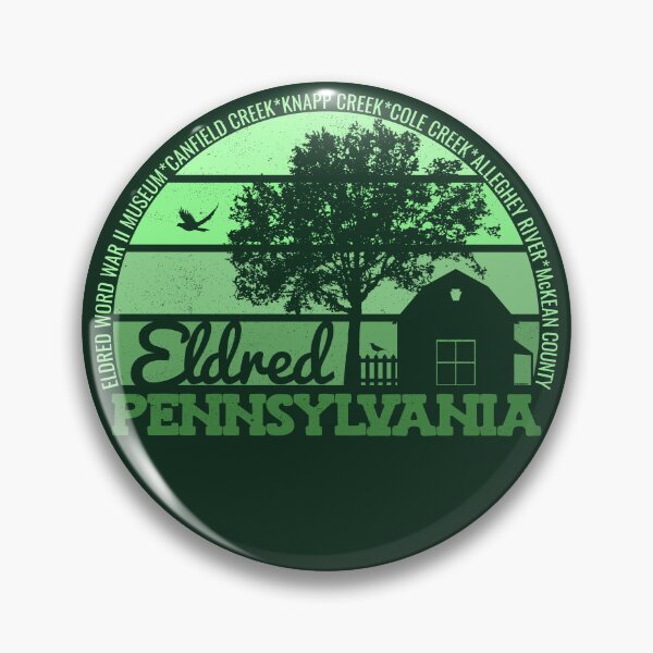 Item preview, Eldred Pennsylvania Sunset Retro Vintage Local Pride Logo designed and sold by CRHPOD20.