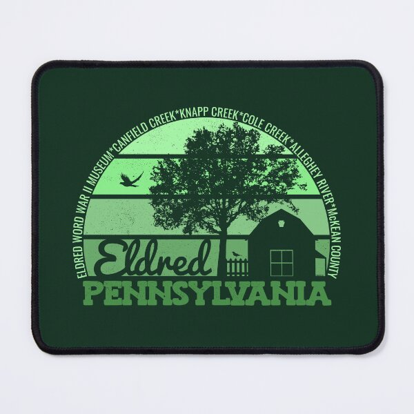 Item preview, Eldred Pennsylvania Sunset Retro Vintage Local Pride Logo designed and sold by CRHPOD20.