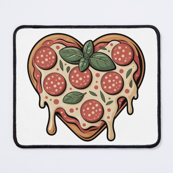 Item preview, Funny Pizza Valentine Heart Illustration – Food Lover Humor Design designed and sold by Artur-GrafiTee.