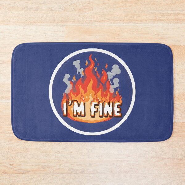 Item preview, I'm Fine - Burning Text designed and sold by RobertMartinArt.