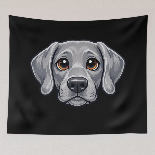 Item preview, Weimaraner dog - funny cute dog designed and sold by DamioPolArt.