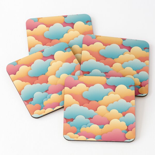 Item preview, Whimsical Skies: A Dance of Colorful Clouds designed and sold by Virtuals1.