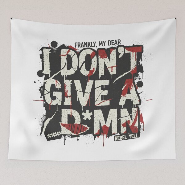 Item preview, Frankly My Dear I Don’t Give a Damn – Rebel Quote Grunge Typography Design designed and sold by inaveed.