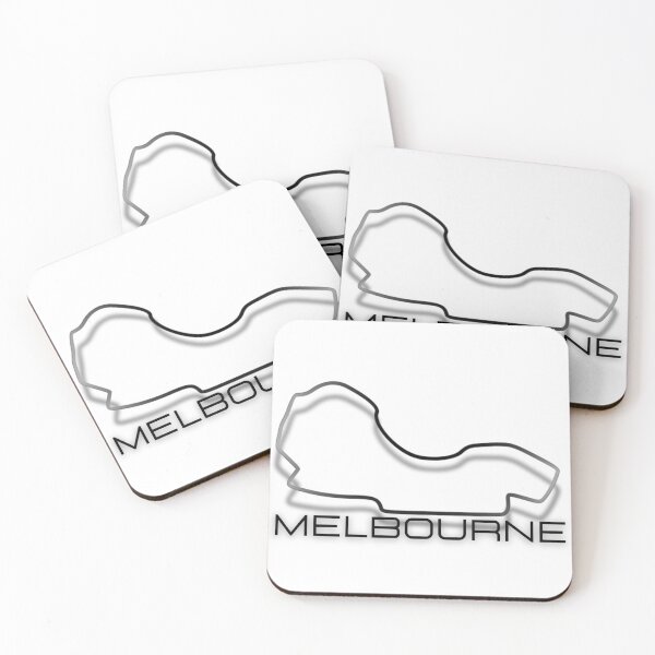 Item preview, Melbourne f1 track outline designed and sold by Luckofthedrawn.