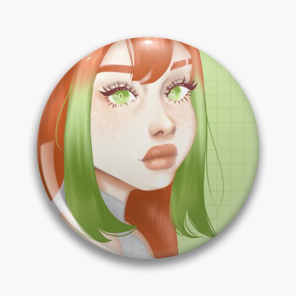 Item preview, Orange and Green Girl Print designed and sold by LemonyRAT.