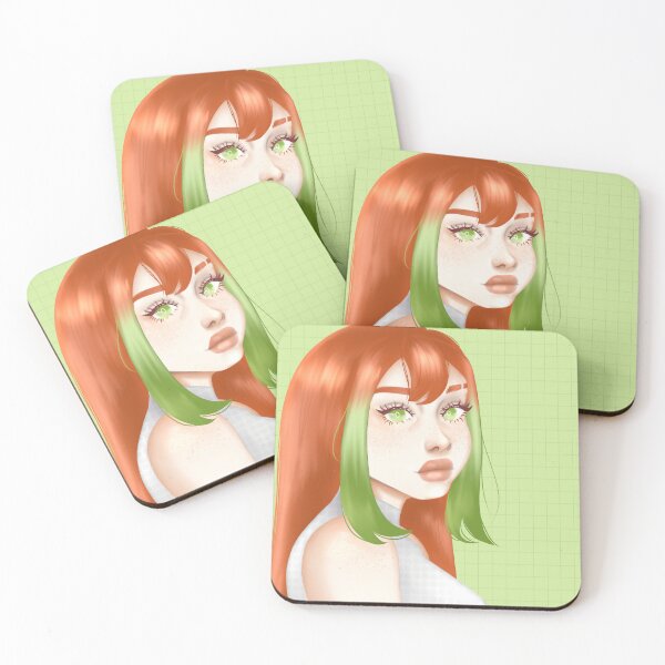 Item preview, Orange and Green Girl Print designed and sold by LemonyRAT.