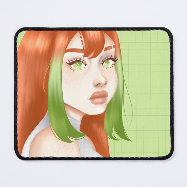 Item preview, Orange and Green Girl Print designed and sold by LemonyRAT.