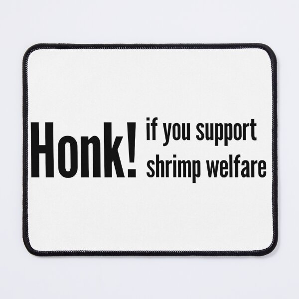 Item preview, Shrimp Welfare Bumper Sticker designed and sold by Lethadesigns.