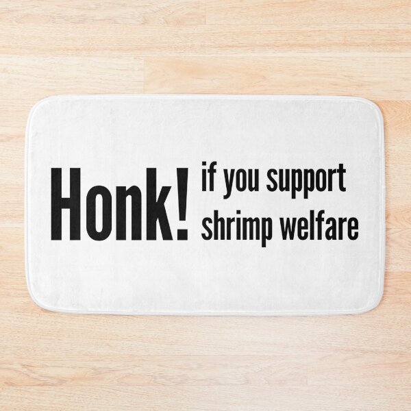Item preview, Shrimp Welfare Bumper Sticker designed and sold by Lethadesigns.