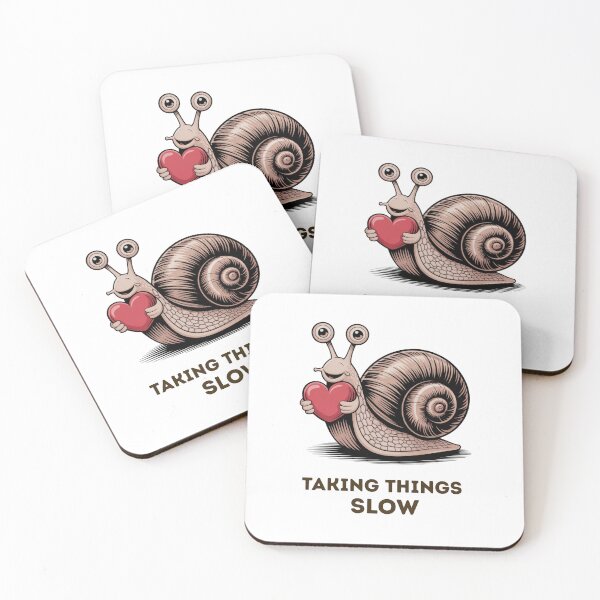 Item preview, Cute Snail Holding Heart – Taking Things Slow Love Illustration designed and sold by Artur-GrafiTee.