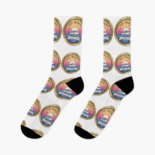 Item preview, Just Married Honeymoon Cruise – Modern Tropical Nautical Graphic designed and sold by Wear Sculpt.