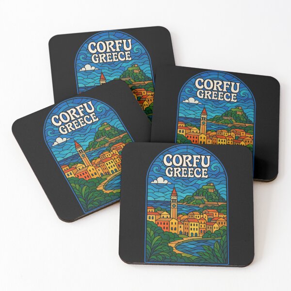 Item preview, Corfu Island Greece Stained Glass Art designed and sold by TomFrontierArt.