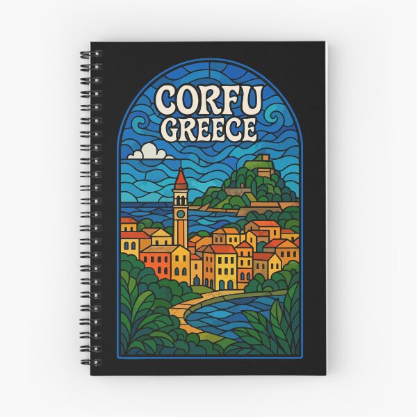 Item preview, Corfu Island Greece Stained Glass Art designed and sold by TomFrontierArt.