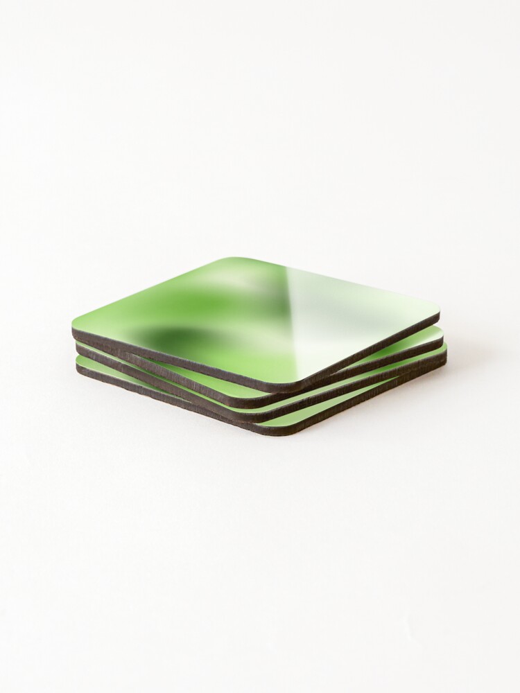 Thumbnail 4 of 5, Coasters (Set of 4), Wild Green Gradient Pattern Design designed and sold by patternsoup.