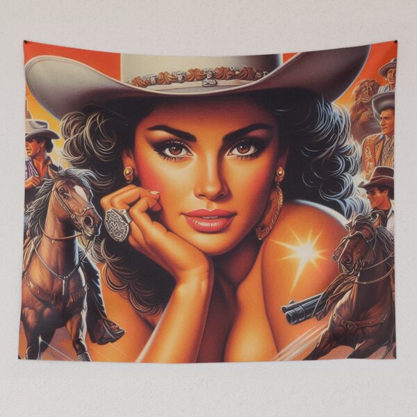 Artikelvorschau, Süßes, tolles Rodeo-Mädchen entworfen und verkauft von PulpVintage.