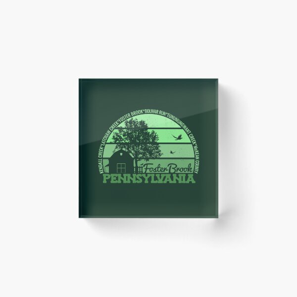 Item preview, Foster Brook Pennsylvania Sunset Retro Vintage Local Pride Logo designed and sold by CRHPOD20.