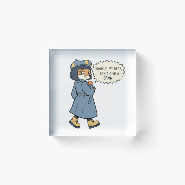 Item preview, Frankly My Dear I Don’t Give a Damn – Sassy Attitude Cartoon Illustration designed and sold by inaveed.