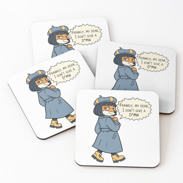 Item preview, Frankly My Dear I Don’t Give a Damn – Sassy Attitude Cartoon Illustration designed and sold by inaveed.