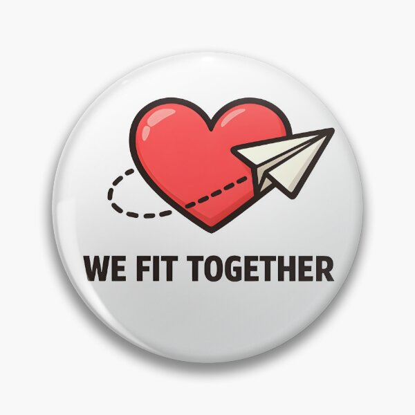 Item preview, Paper Plane Heart Minimal Romantic Couples Design designed and sold by TAVINECOM.