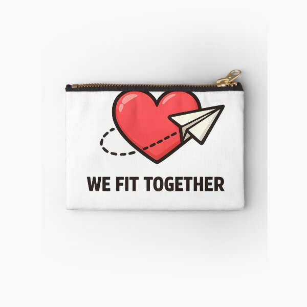 Item preview, Paper Plane Heart Minimal Romantic Couples Design designed and sold by TAVINECOM.