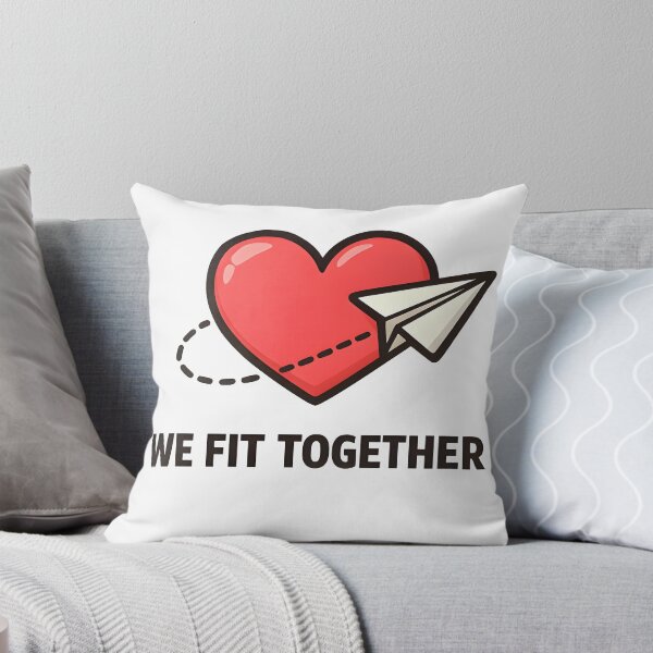 Item preview, Paper Plane Heart Minimal Romantic Couples Design designed and sold by TAVINECOM.