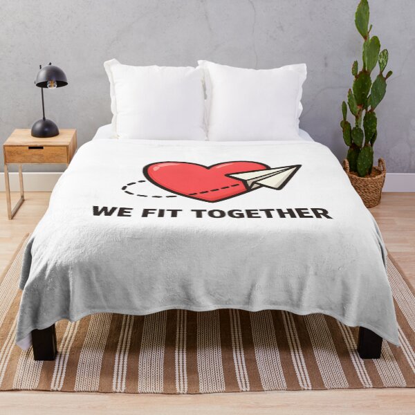 Item preview, Paper Plane Heart Minimal Romantic Couples Design designed and sold by TAVINECOM.