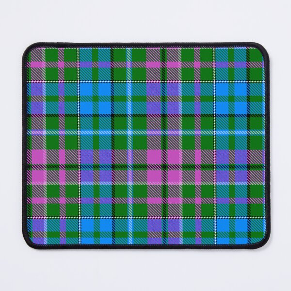 Item preview, Blue and Purple Tartan Plaid On Green Background designed and sold by PatternTitan.