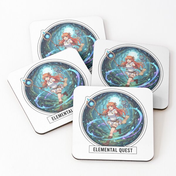 Item preview, Elemental Quest - Anime Wizard Girl & Magic Cat designed and sold by Skully-Studio.