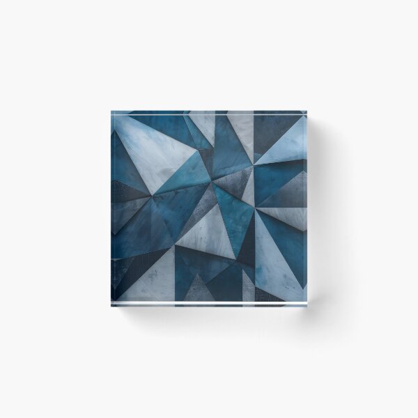 Item preview, Geometric Azure Abstraction designed and sold by CharlieDesings.