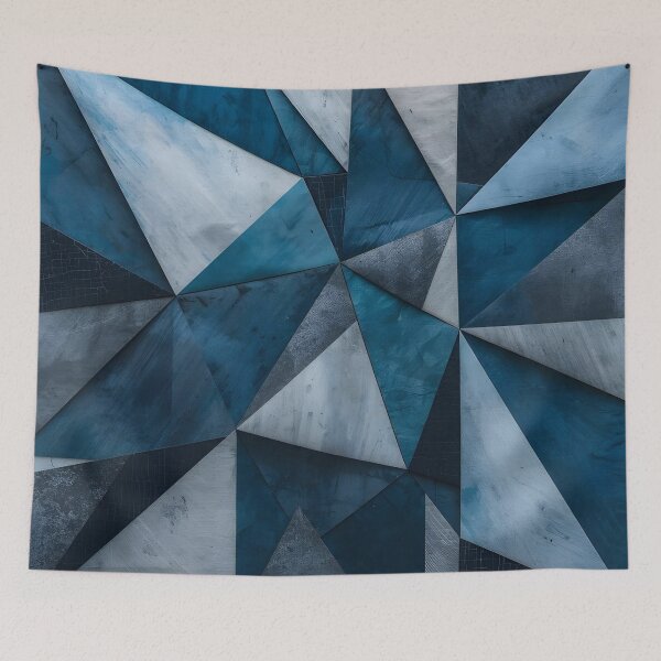 Item preview, Geometric Azure Abstraction designed and sold by CharlieDesings.