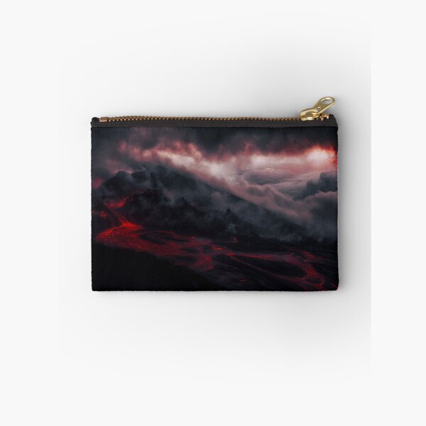 Item preview, Fiery Volcanic Eruption at Night – Dramatic Lava Flow designed and sold by EK-World.